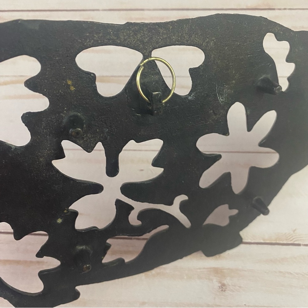 Vintage Copper Plated Cast Iron Pig Trivet Wall Hanging - Picture 3 of 5